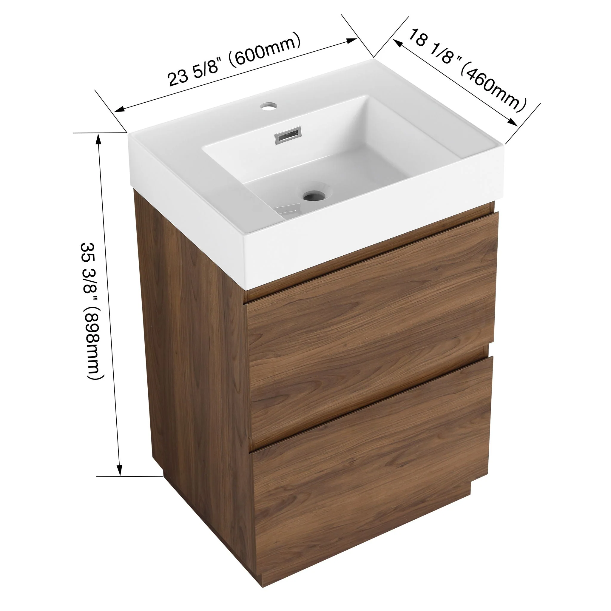 Modern Freestanding Bathroom Vanities With Single Sink Combo - Image 15