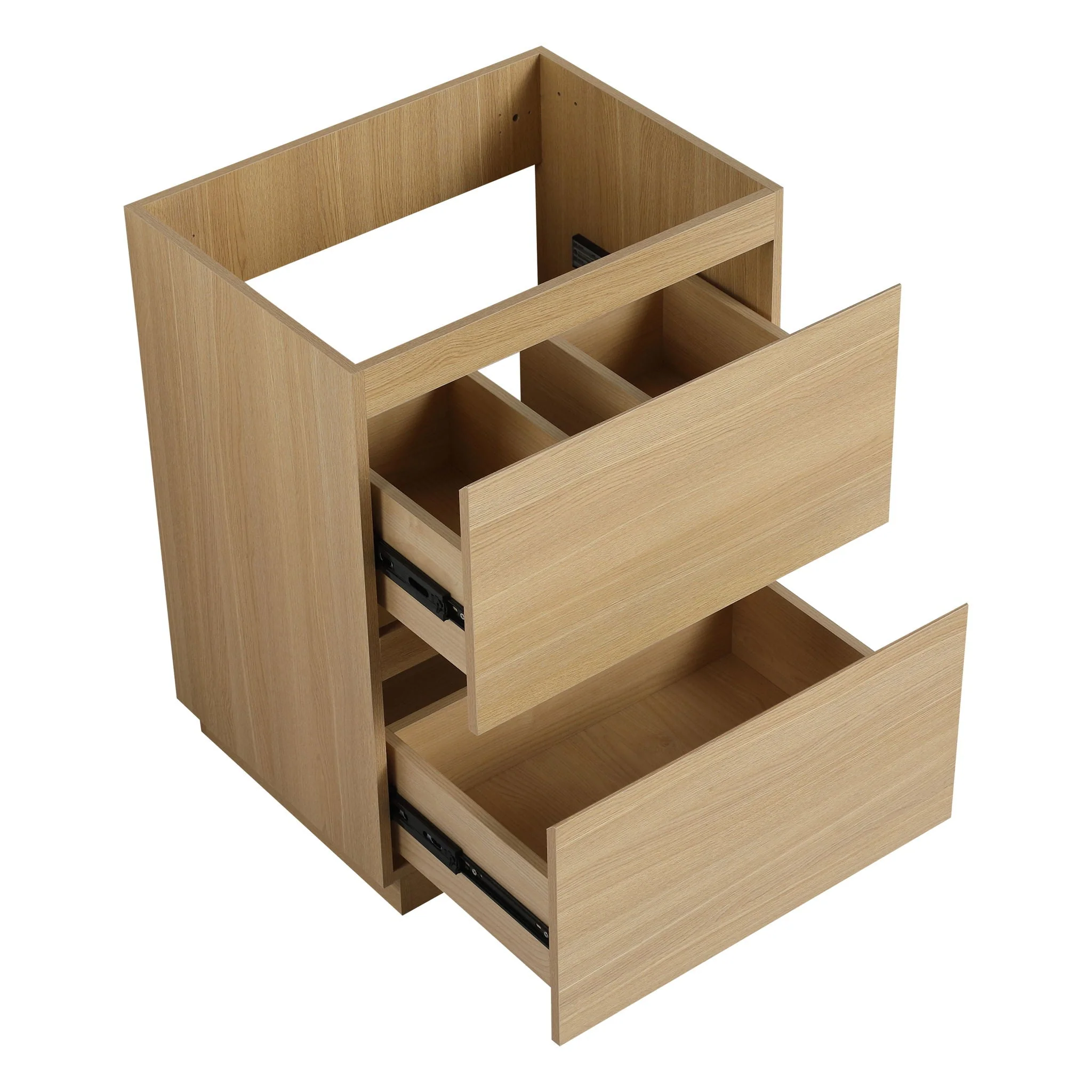 Modern Freestanding Bathroom Vanity Cabinet With Double Drawer - Image 12