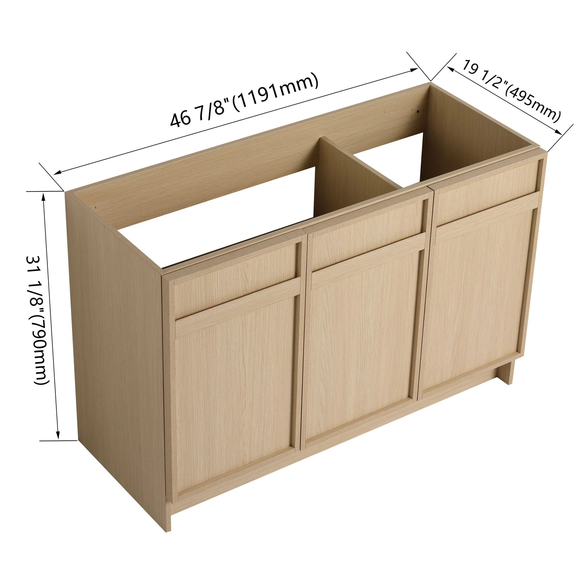 Modern Freestanding Bathroom Vanity & Soft Close Cabinet Doors - Image 4
