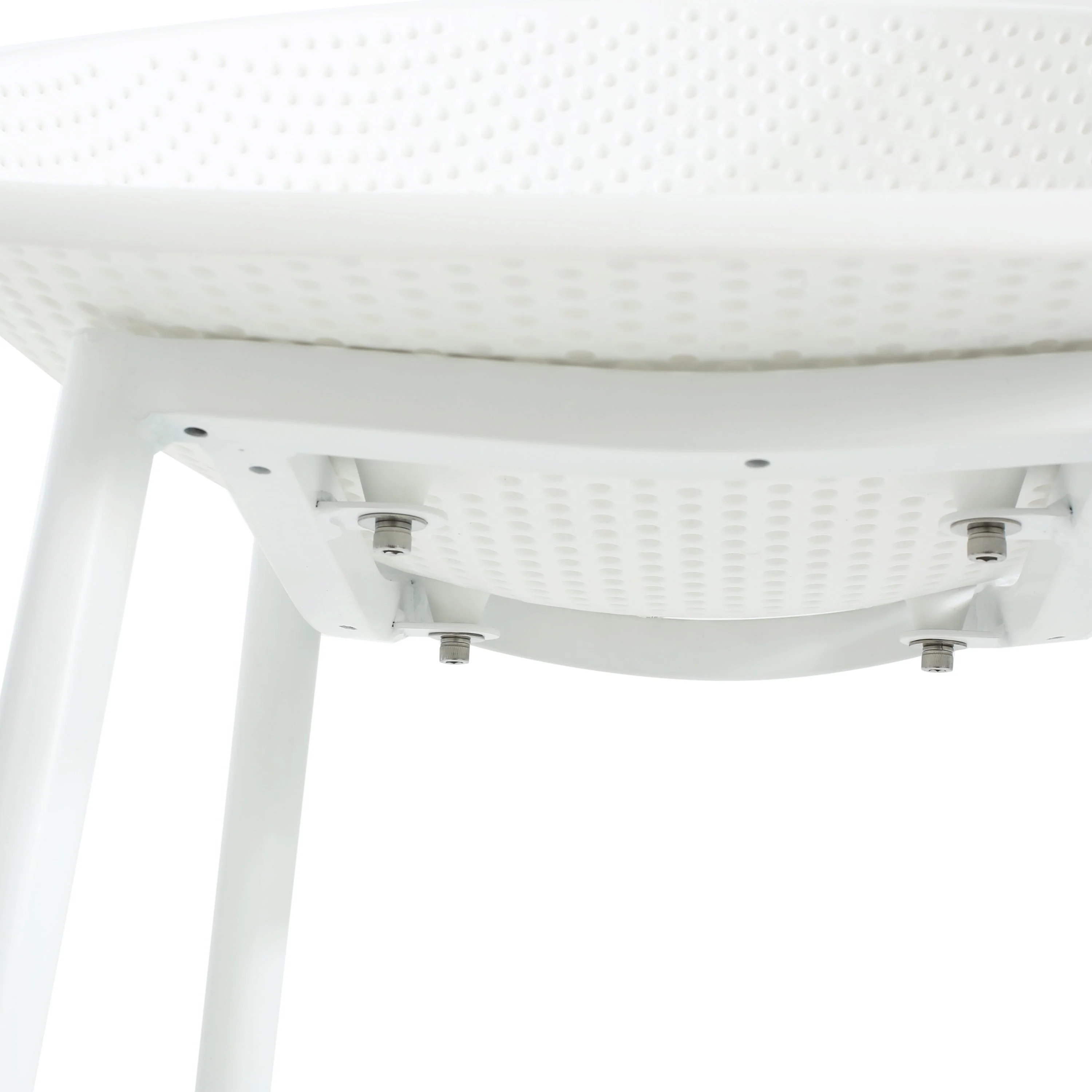 Modern Gable Outdoor Barstool Set of 2 in White - Image 13