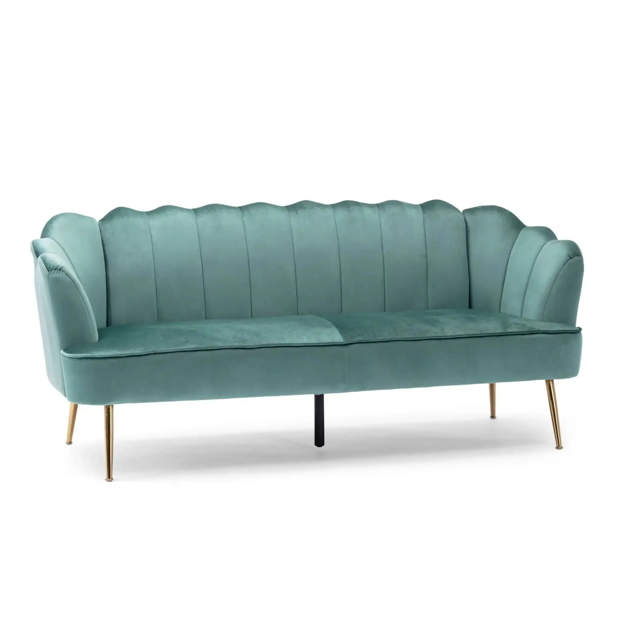 Modern Glam 3 Seater Sofa With Texture - Image 11