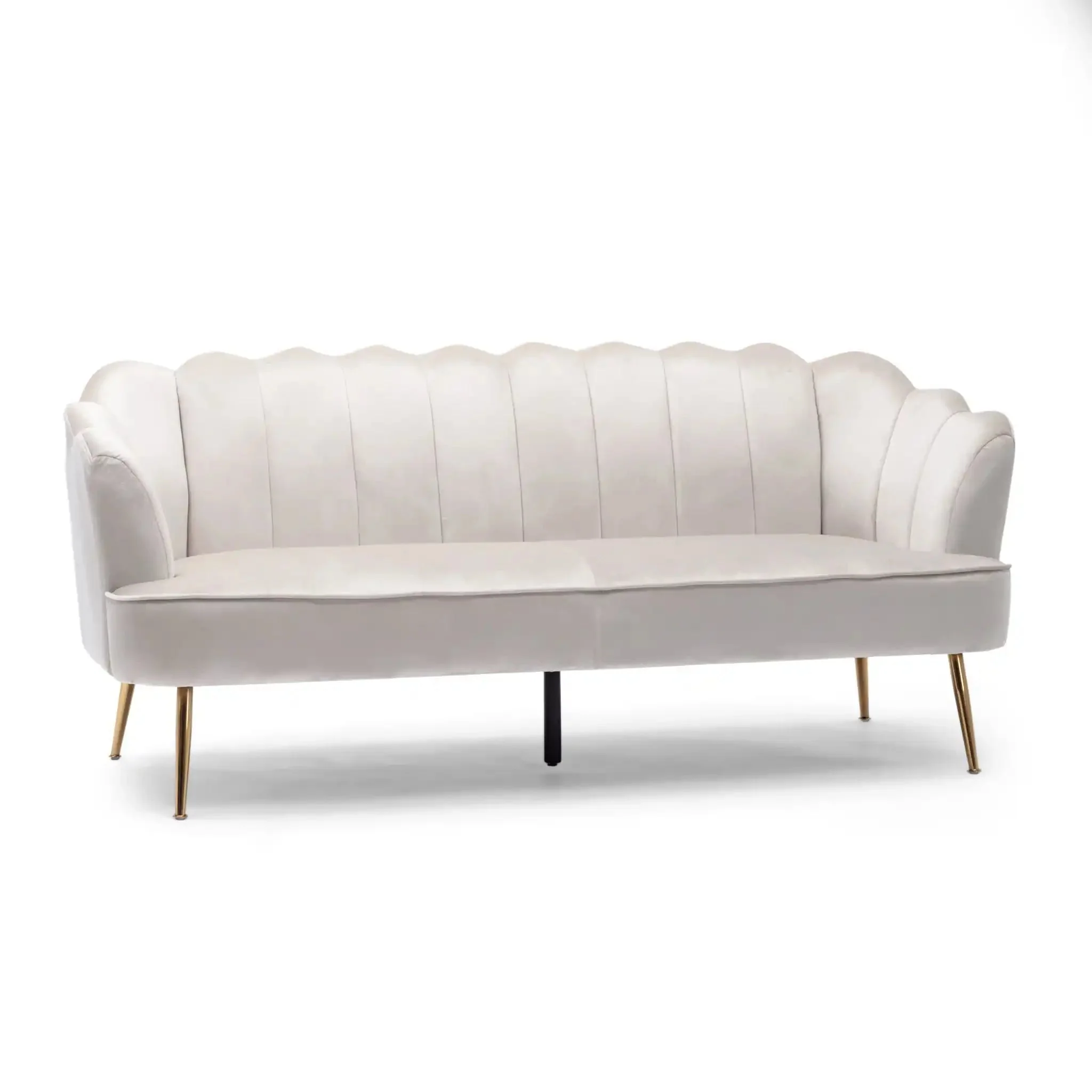 Modern Glam 3 Seater Sofa With Texture - Image 12