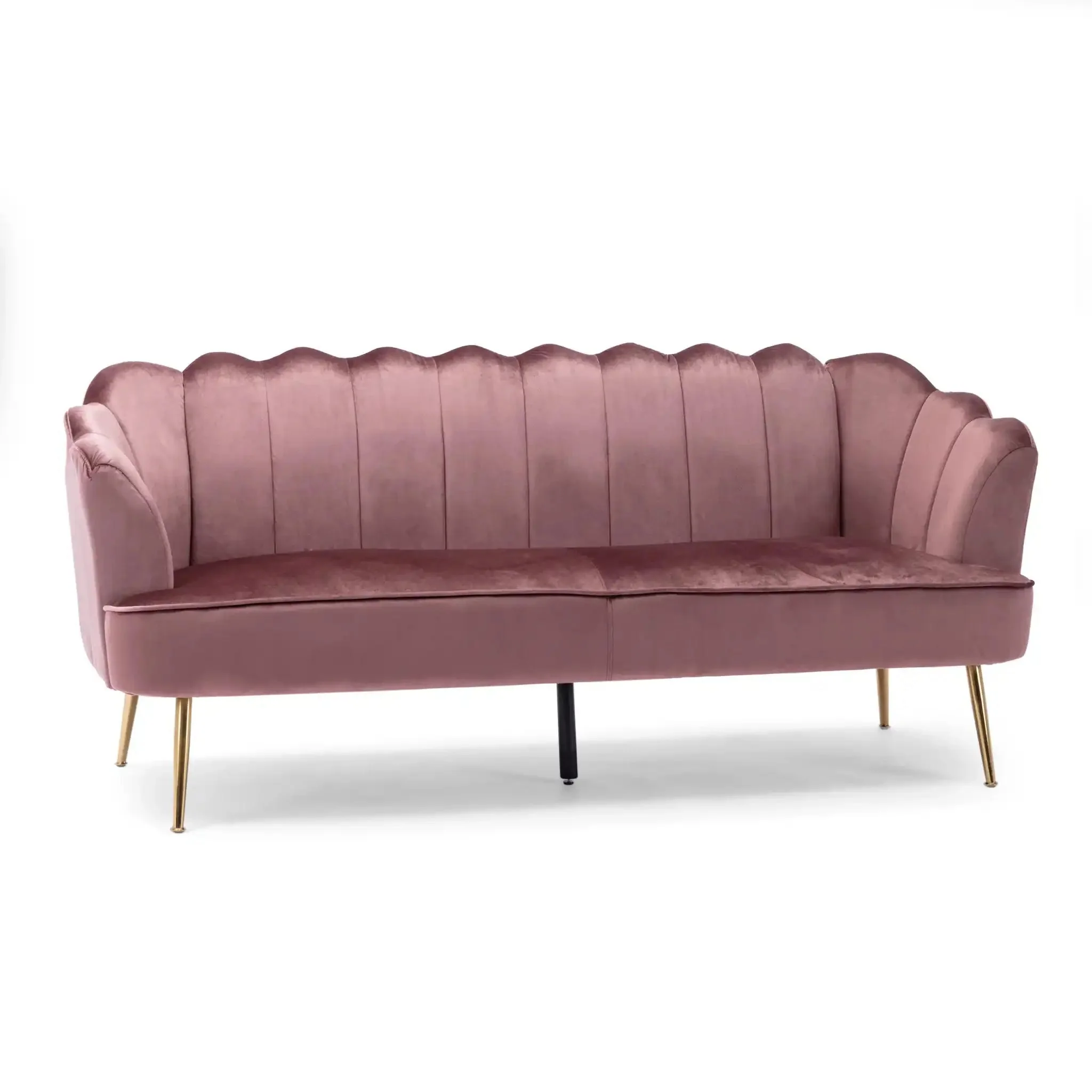 Modern Glam 3 Seater Sofa With Texture - Image 15