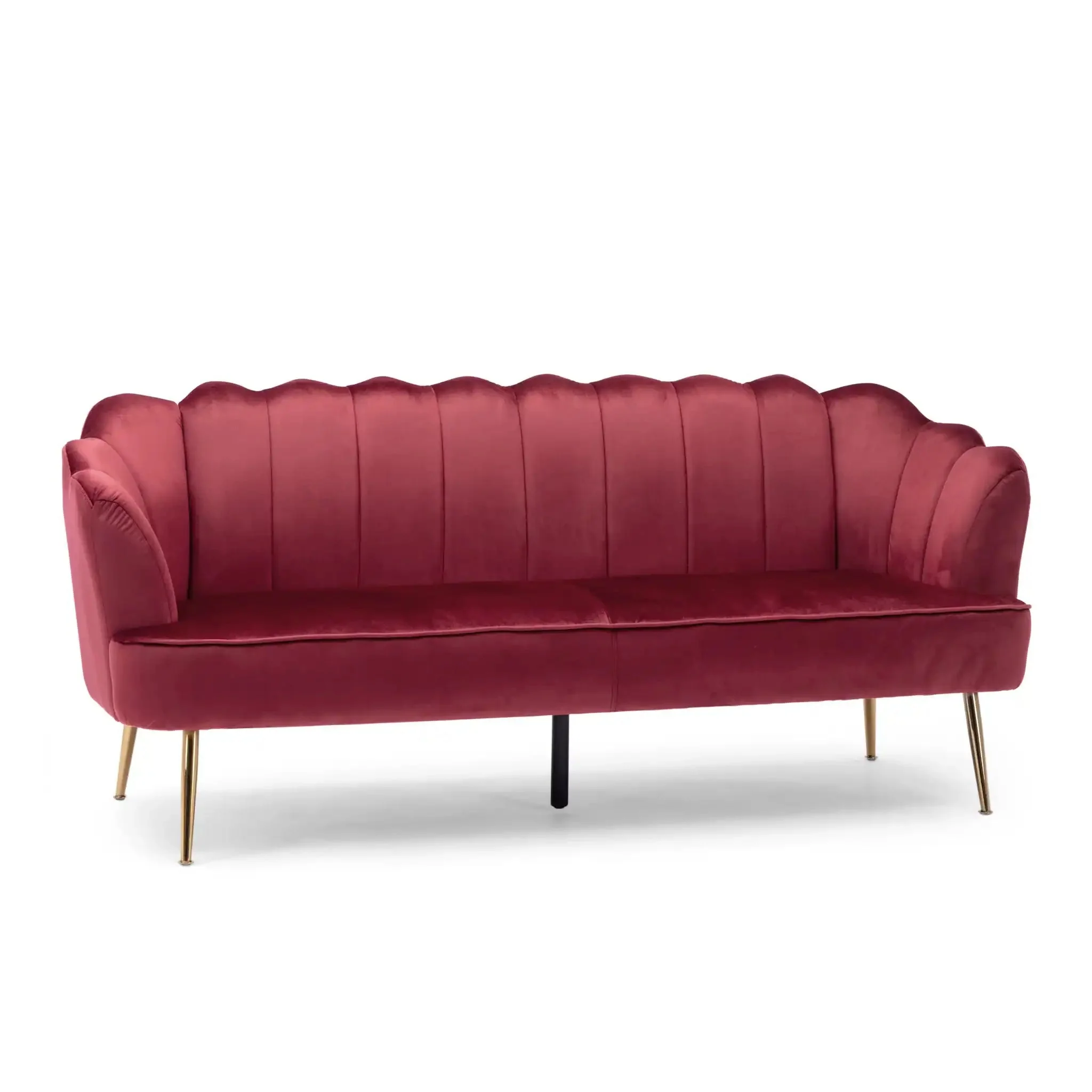 Modern Glam 3 Seater Sofa With Texture - Image 17