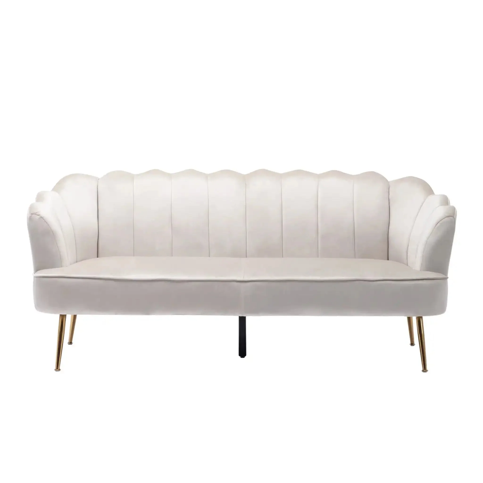 Modern Glam 3 Seater Sofa With Texture - Image 2