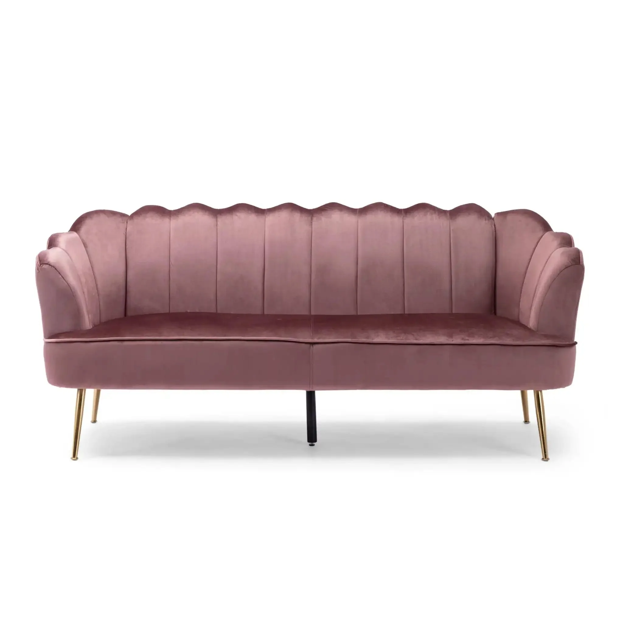 Modern Glam 3 Seater Sofa With Texture - Image 4