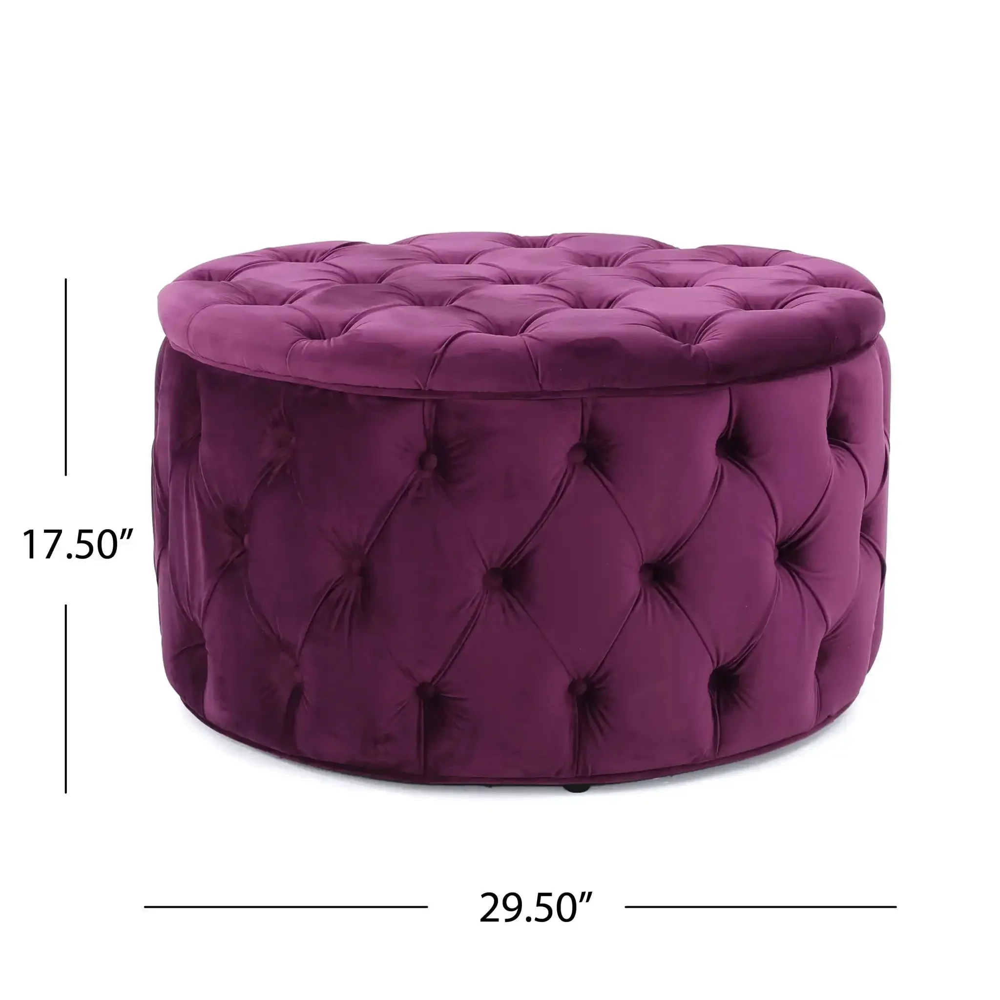 Modern Glam Ottoman Velvet - Image 11