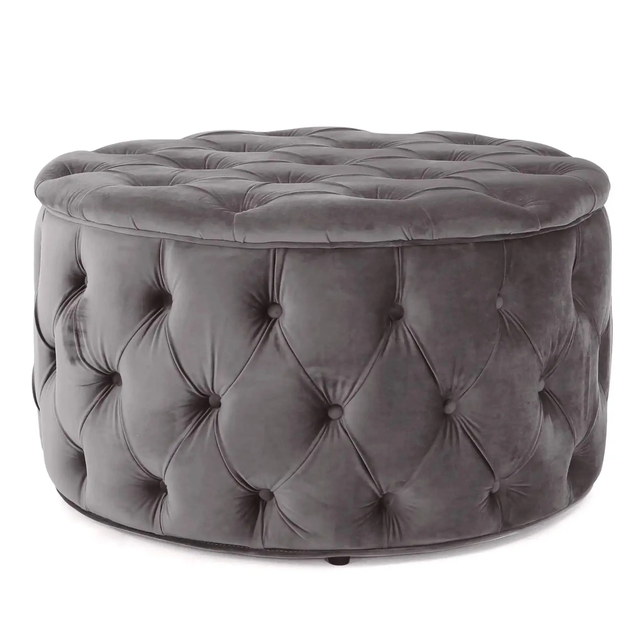 Modern Glam Ottoman Velvet - Image 2
