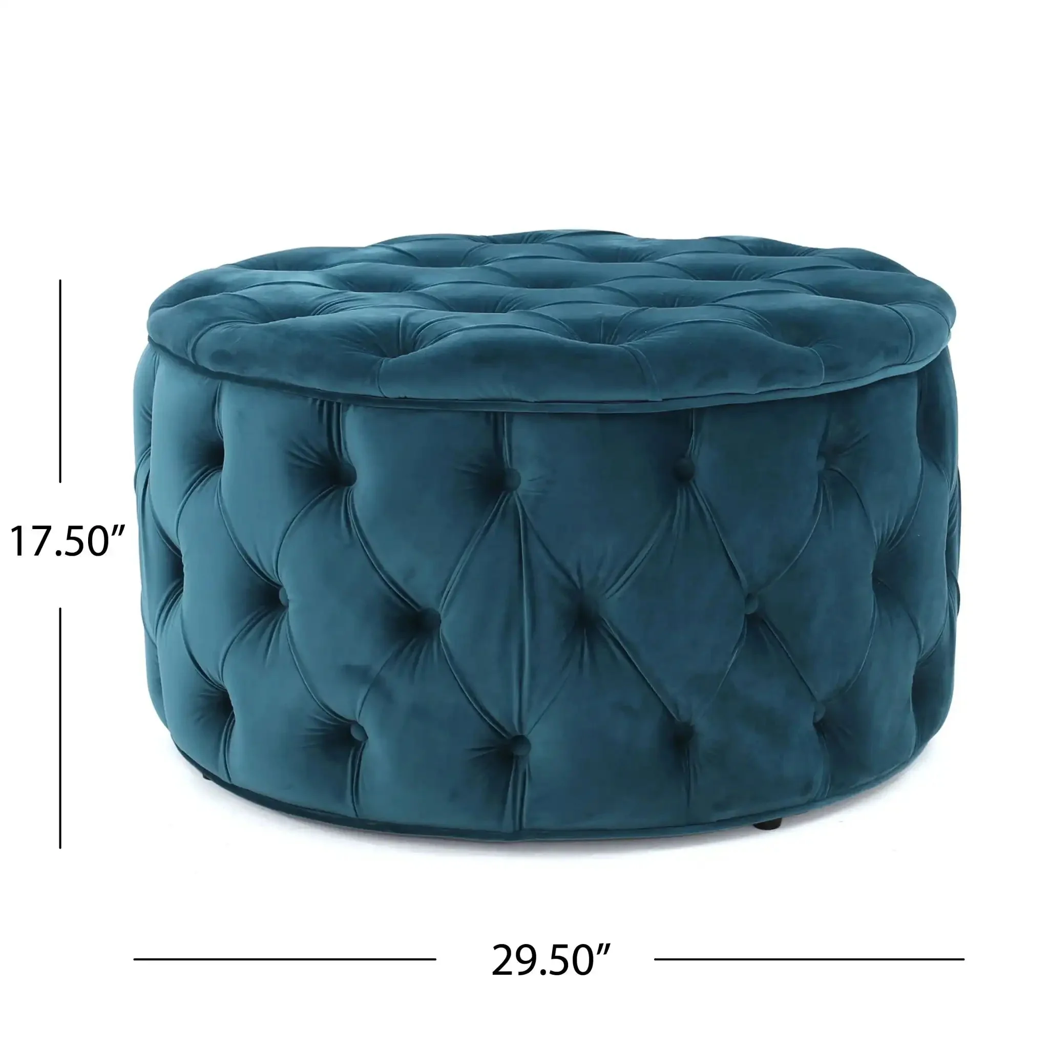 Modern Glam Ottoman Velvet - Image 22