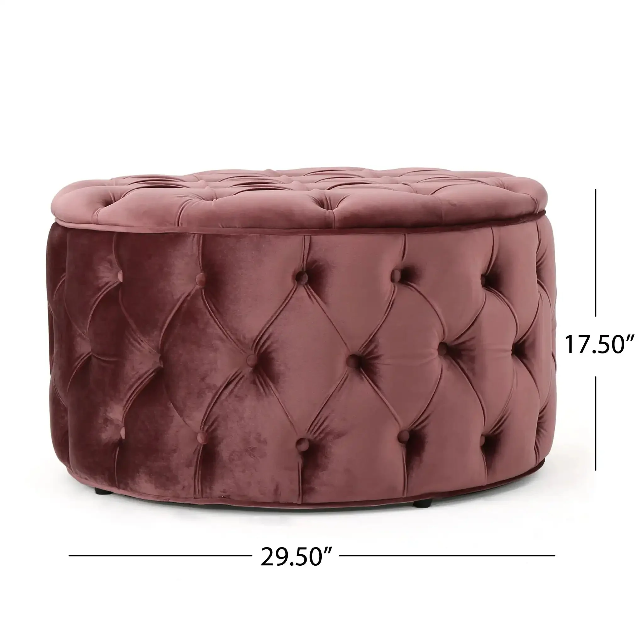 Modern Glam Ottoman Velvet - Image 32