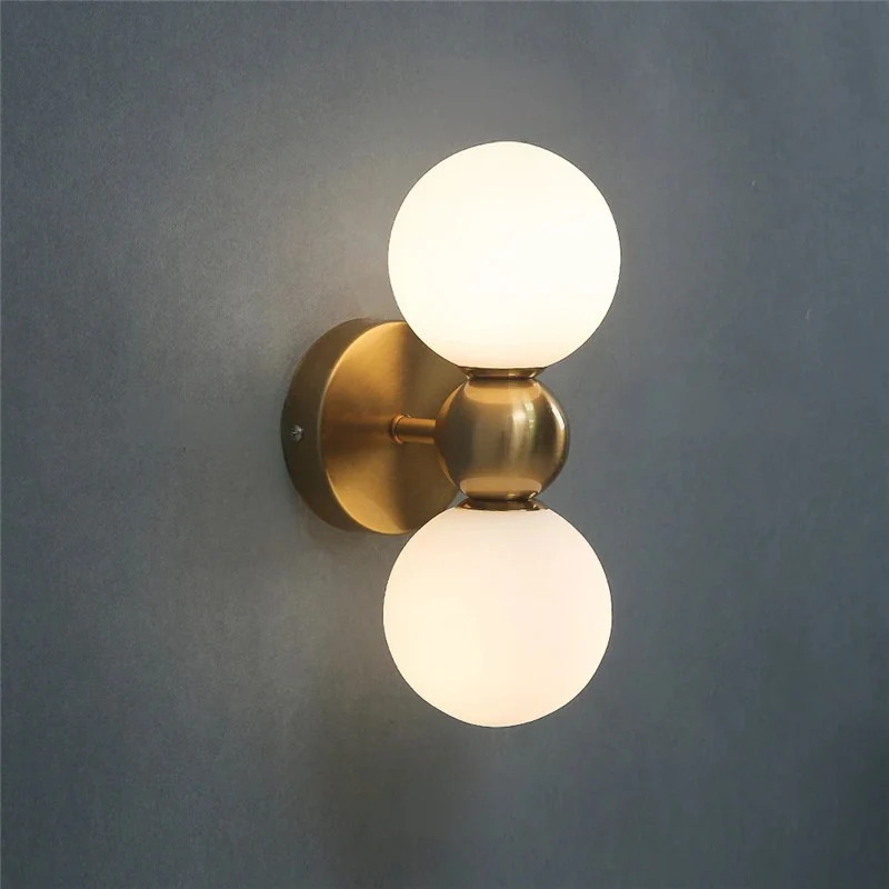Modern Glass Ball Wall Sconce Bedroom Bedside Living Room Background Light - Image 11