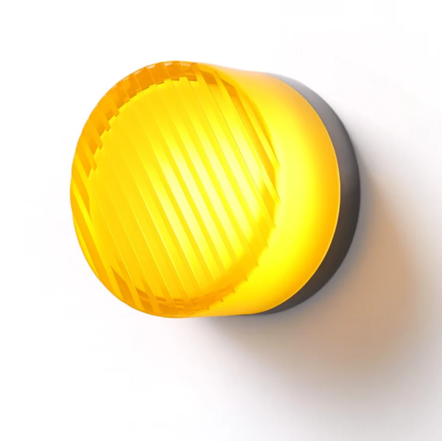 Modern Glass Round LED Wall Sconce 1-Light Aluminium Indoor Wall Lamp - Image 6