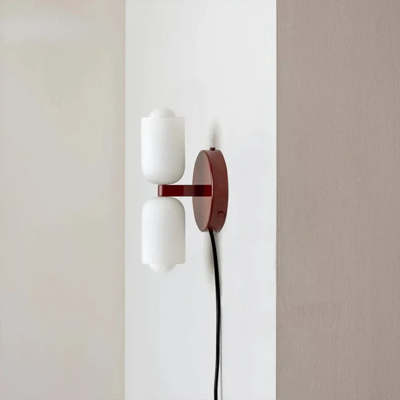 Modern Glass Wall Sconce LED Light for Bedroom Bathroom Bedside Hotel Decor - Image 2
