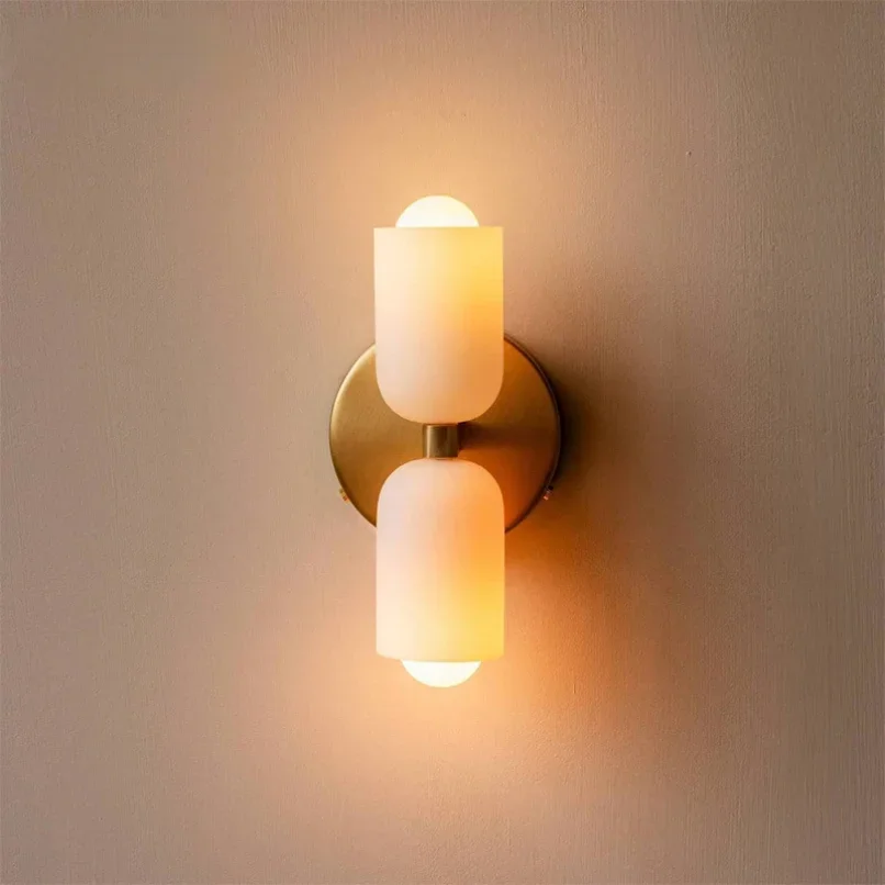 Modern Glass Wall Sconce LED Light for Bedroom Bathroom Bedside Hotel Decor - Image 3