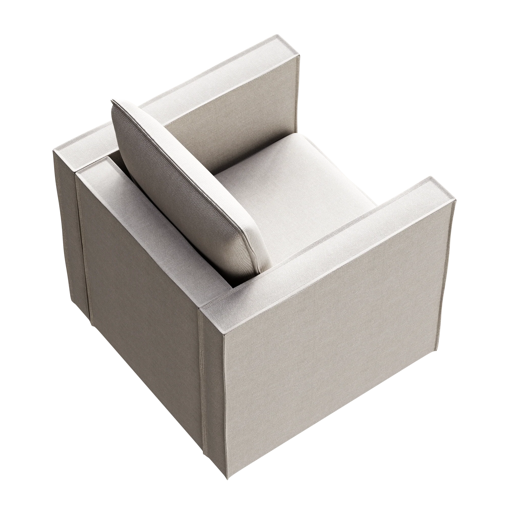 Modern Gray Single Sofa Chair - Image 7