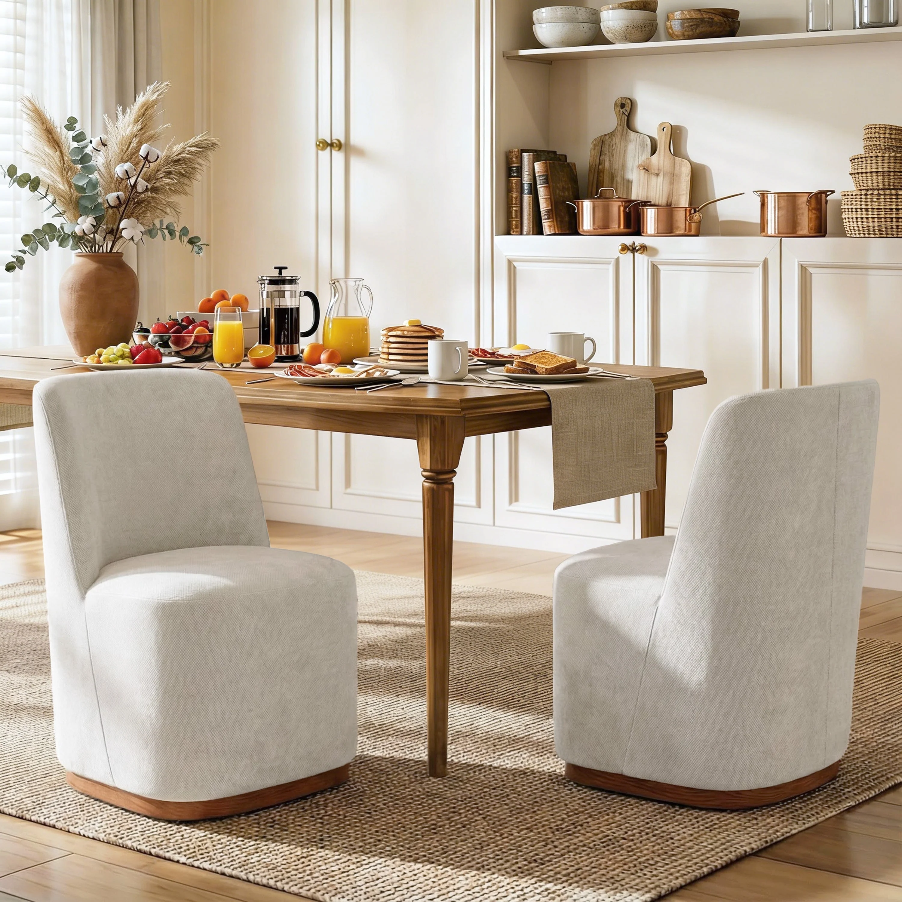 Modern Indoor Dining Chair Set of 2 - Image 2