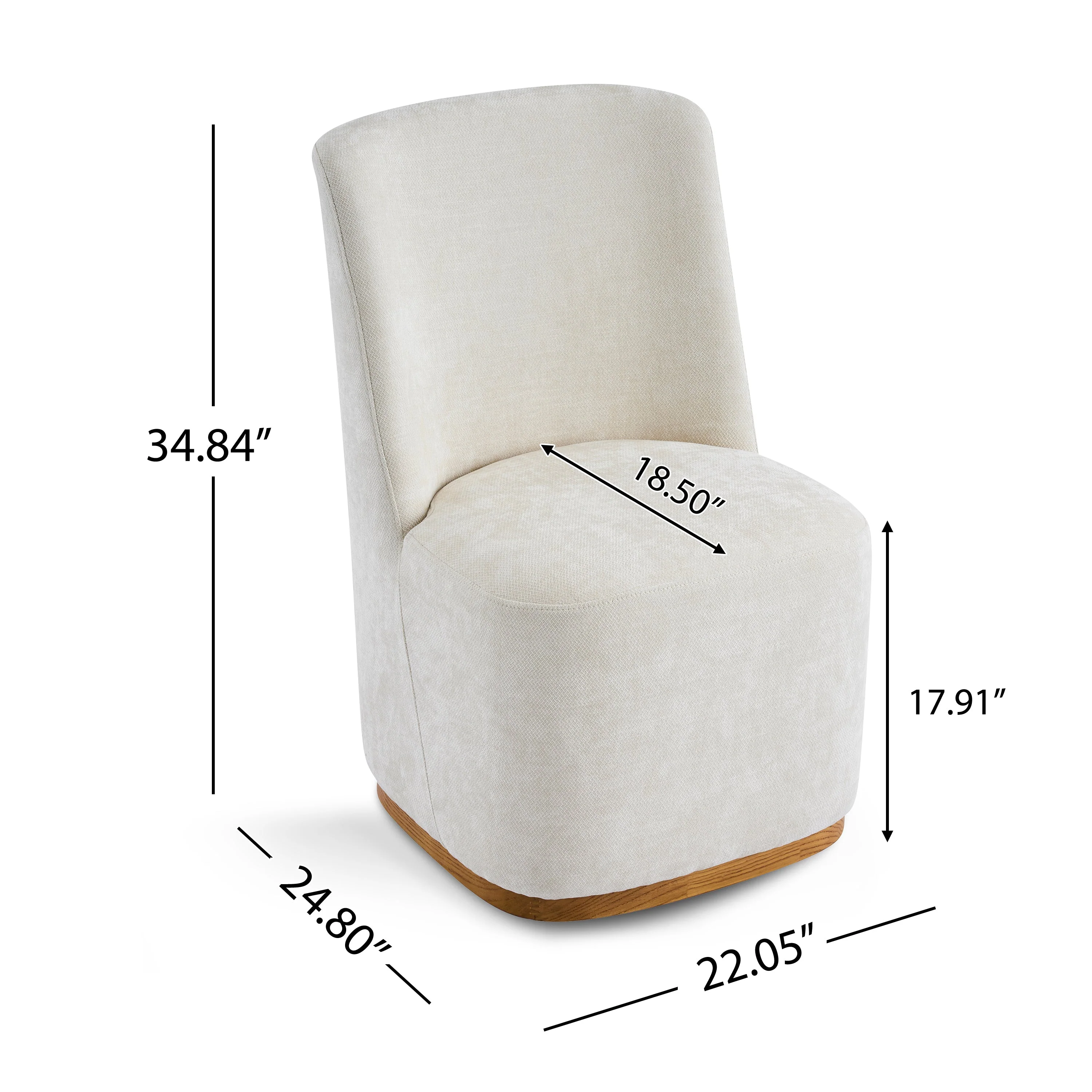 Modern Indoor Dining Chair Set of 2 - Image 3