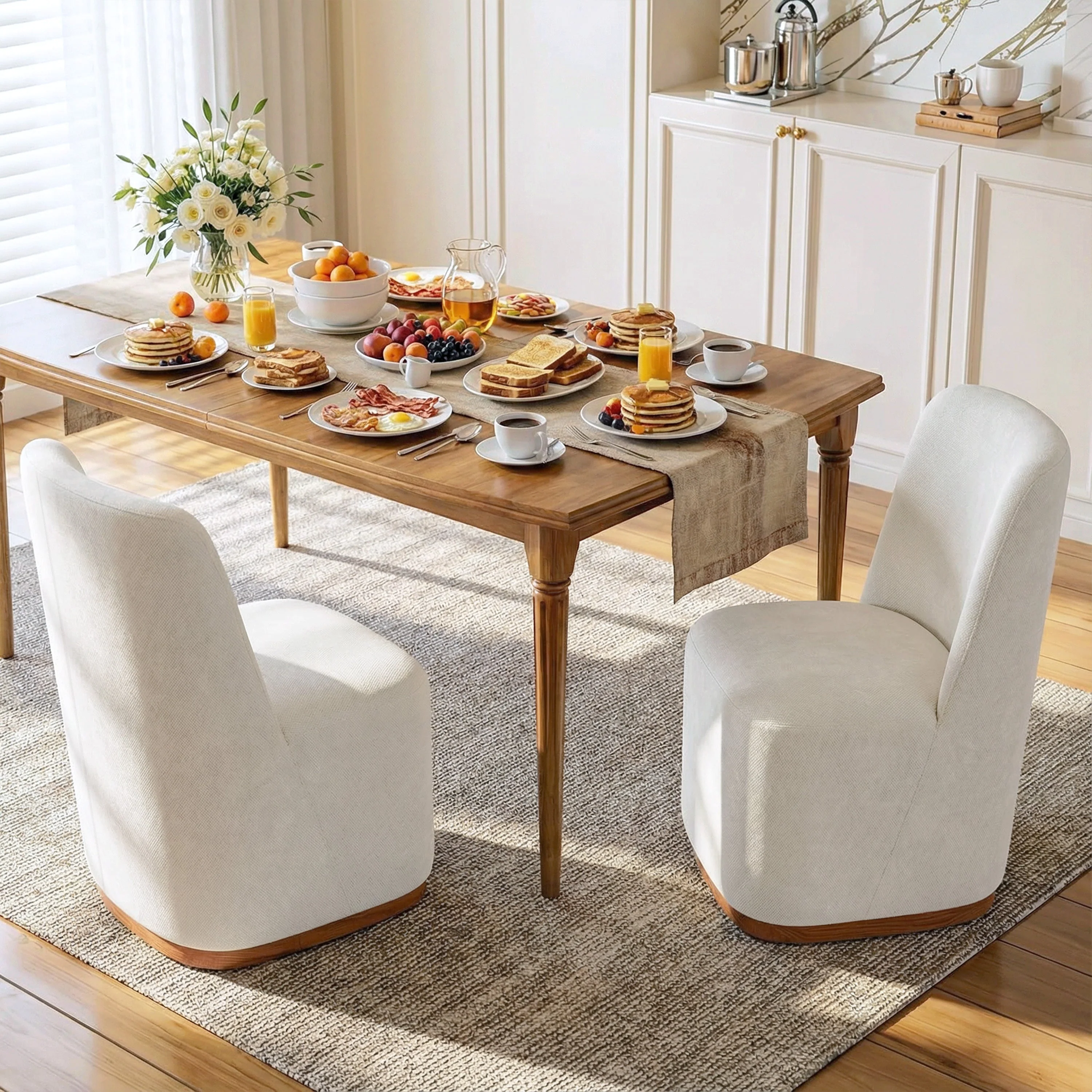Modern Indoor Dining Chair Set of 2 - Image 4