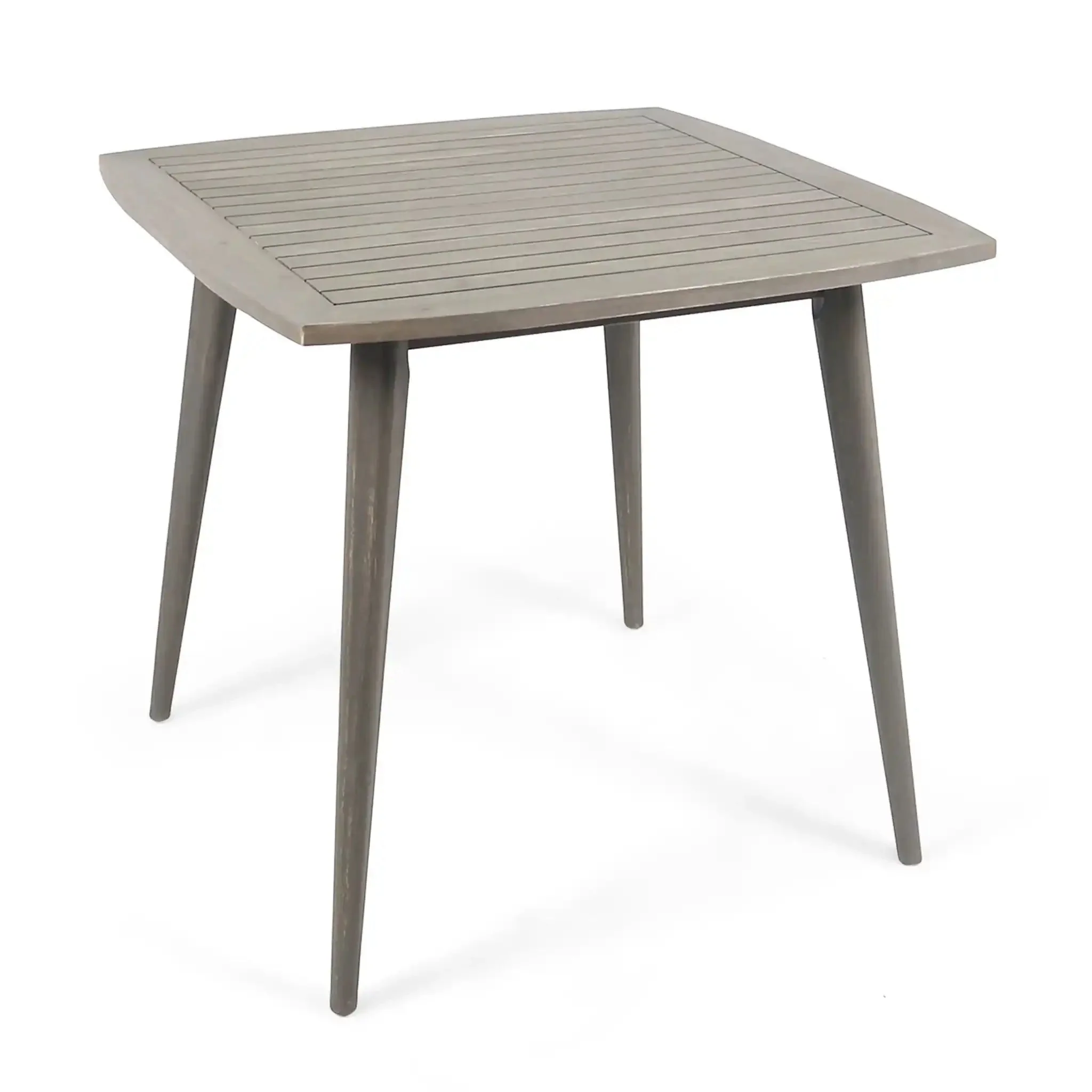 Modern Indoor Square Acacia Wood Dining Table With Toothpick Leg Design - Image 2