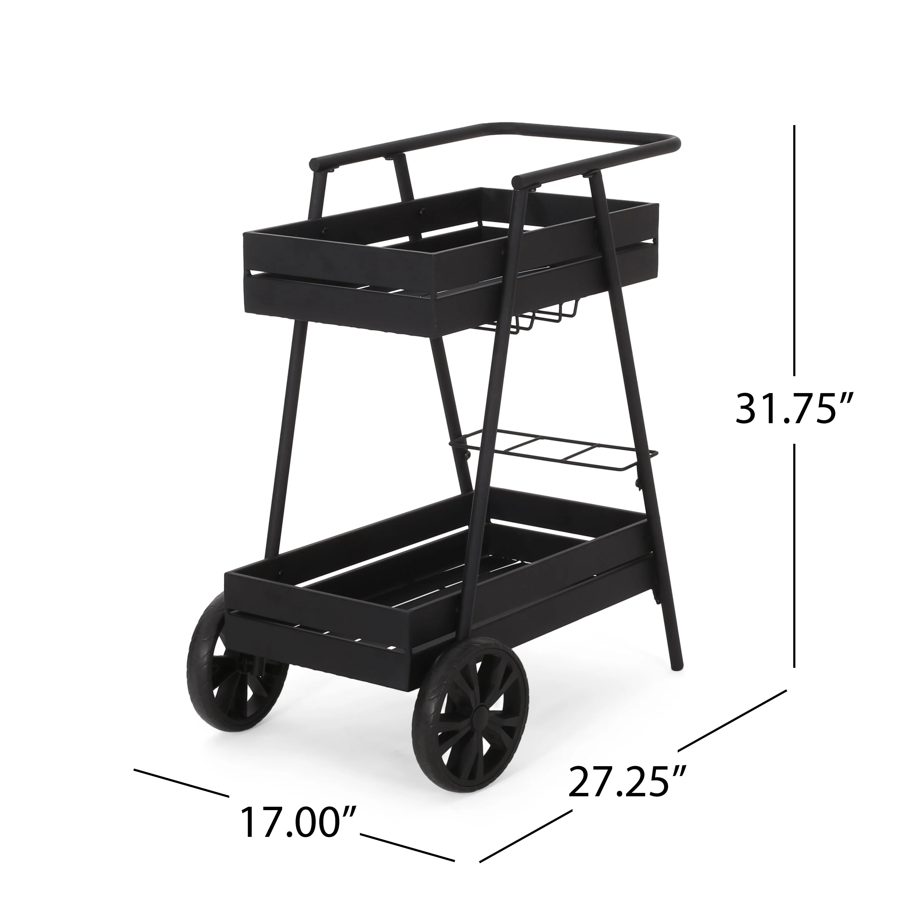 Modern Industrial Bar Cart - Image 3