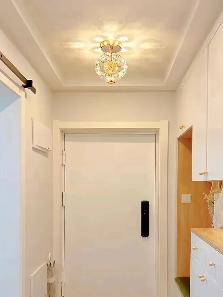 Modern K9 Crystal Bedside Wall Lamp Luxury Small Chandelier Ceiling Light Decor - Image 4