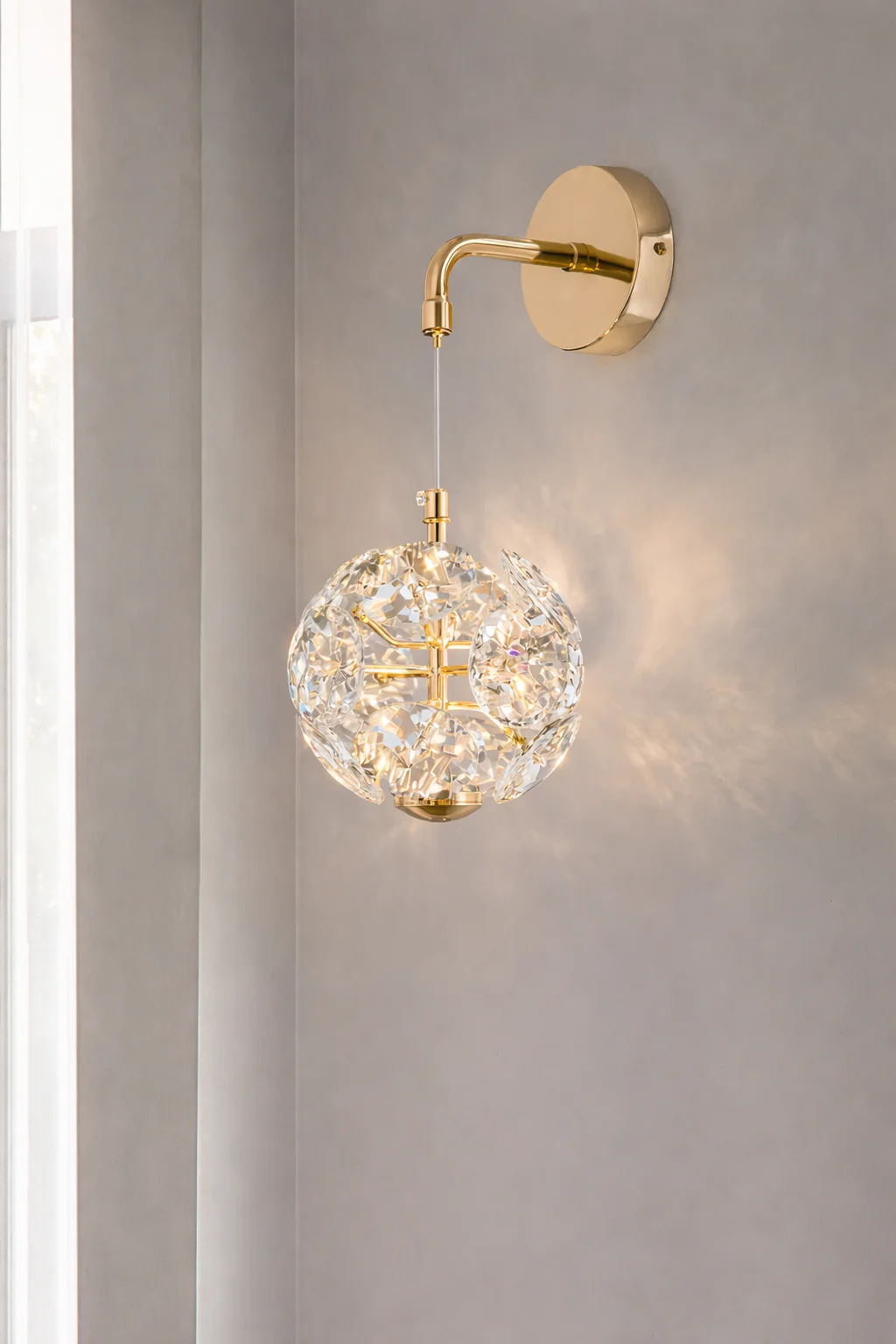 Modern K9 Crystal Bedside Wall Lamp Luxury Small Chandelier Ceiling Light Decor - Image 7