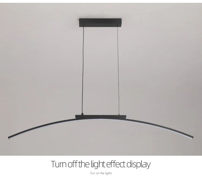 Modern LED Arc Pendant Light – Adjustable Dining Room Hanging Lamp for Kitchen - Image 15