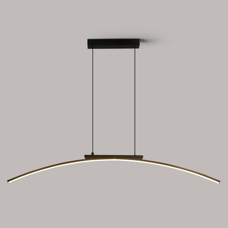 Modern LED Arc Pendant Light – Adjustable Dining Room Hanging Lamp for Kitchen - Image 3