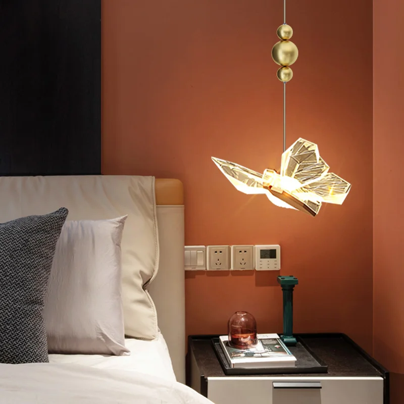 Modern LED Butterfly Crystal Pendant Light Chandelier for Dining Living Bedroom - Image 3