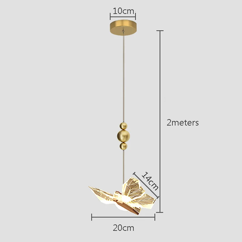 Modern LED Butterfly Crystal Pendant Light Chandelier for Dining Living Bedroom - Image 8