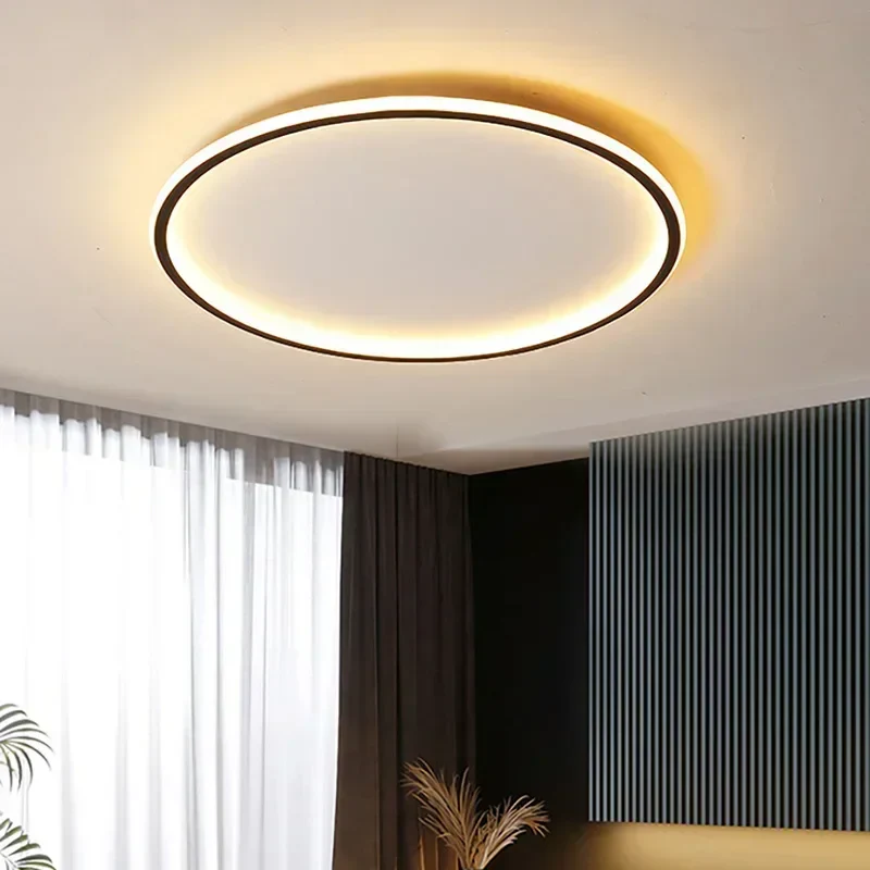 Modern LED Ceiling Light Dimmable Remote Control Round Fixture Bedroom Living - Image 6