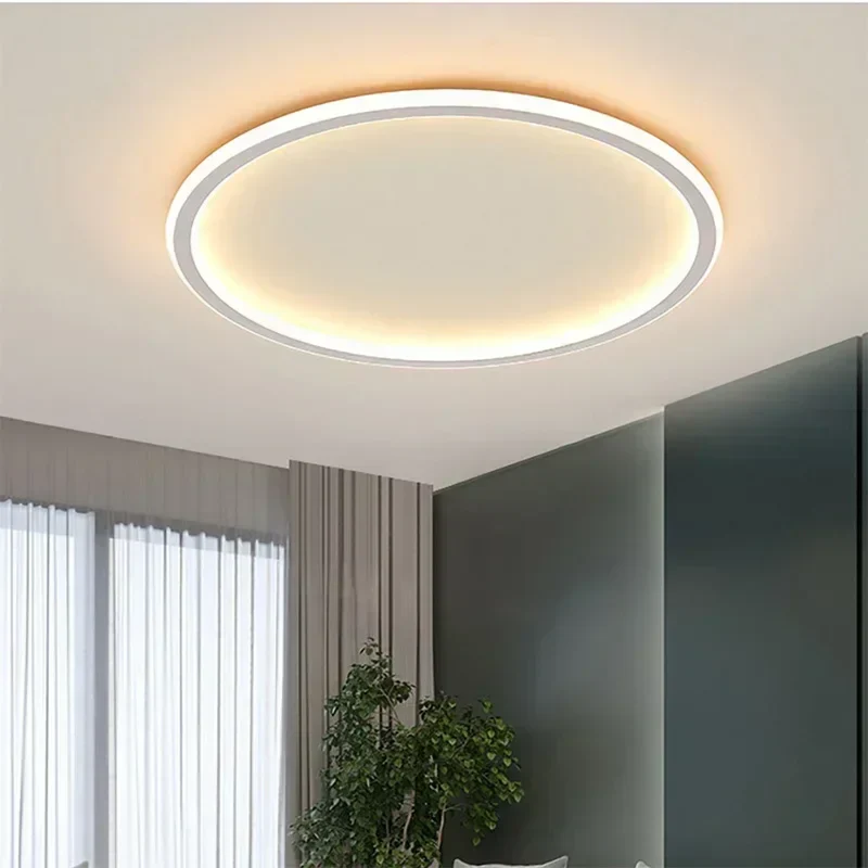 Modern LED Ceiling Light Dimmable Remote Control Round Fixture Bedroom Living - Image 7