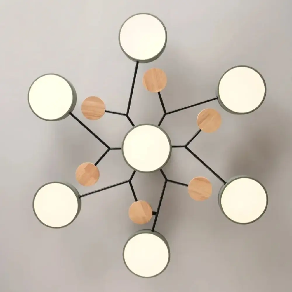 Modern LED Chandelier 3-Color Ceiling Pendant Light Nordic Lamp for Living Bedroom - Image 2