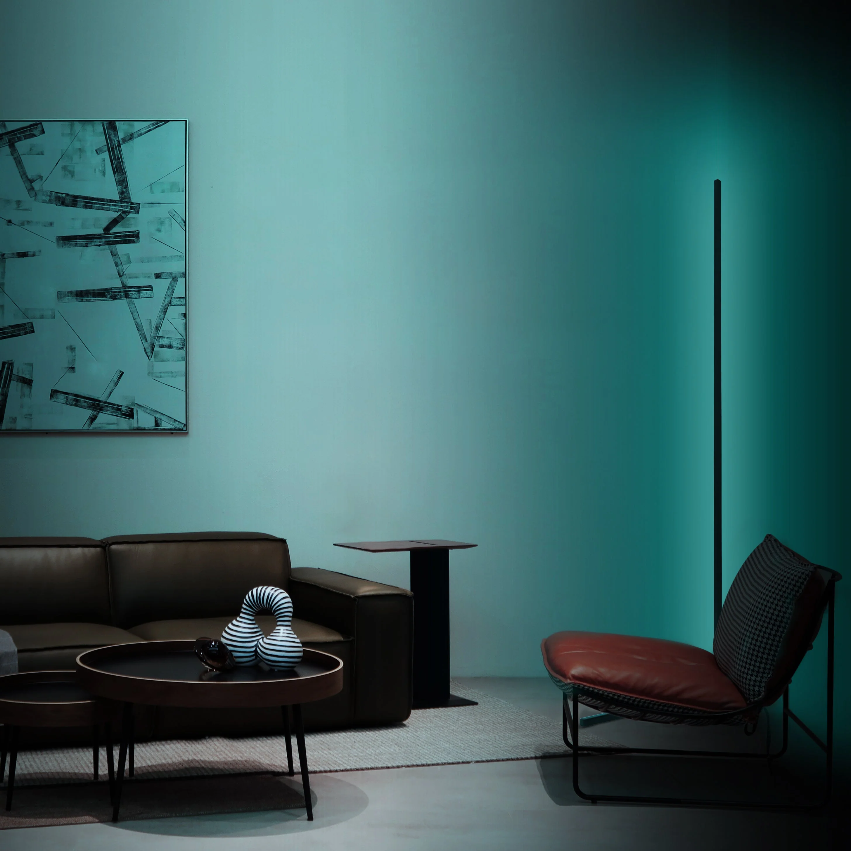 Modern LED Floor Lamp with RGB Color Changing and Smart Control – 56-Inch Standing Lamp for Living Room - Image 3