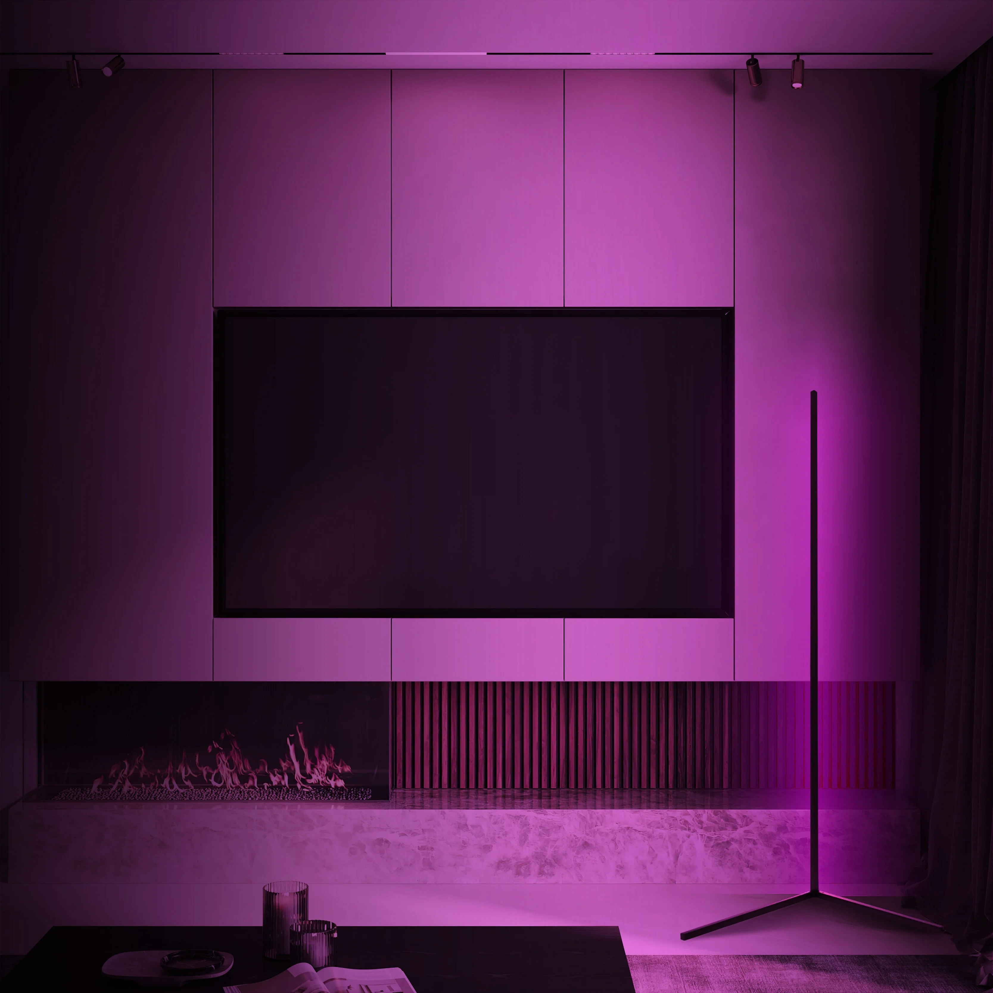 Modern LED Floor Lamp with RGB Color Changing and Smart Control – 56-Inch Standing Lamp for Living Room - Image 6