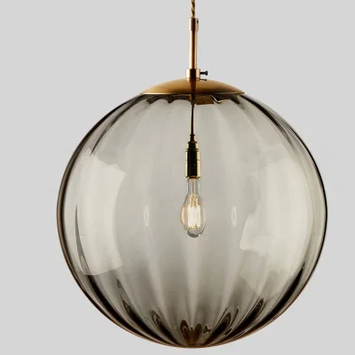 Modern LED Glass Ball Pendant Light Nordic Hanging Lamp for Bedroom Dining Bar - Image 7
