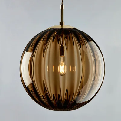 Modern LED Glass Ball Pendant Light Nordic Hanging Lamp for Bedroom Dining Bar - Image 8