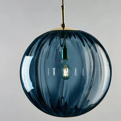 Modern LED Glass Ball Pendant Light Nordic Hanging Lamp for Bedroom Dining Bar - Image 9