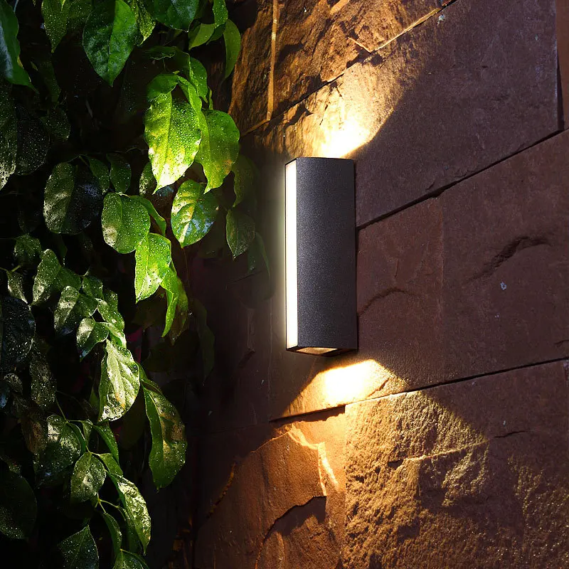 Modern LED Outdoor Wall Light IP65 Waterproof Aluminum Porch Garden Strip Lamp - Image 5