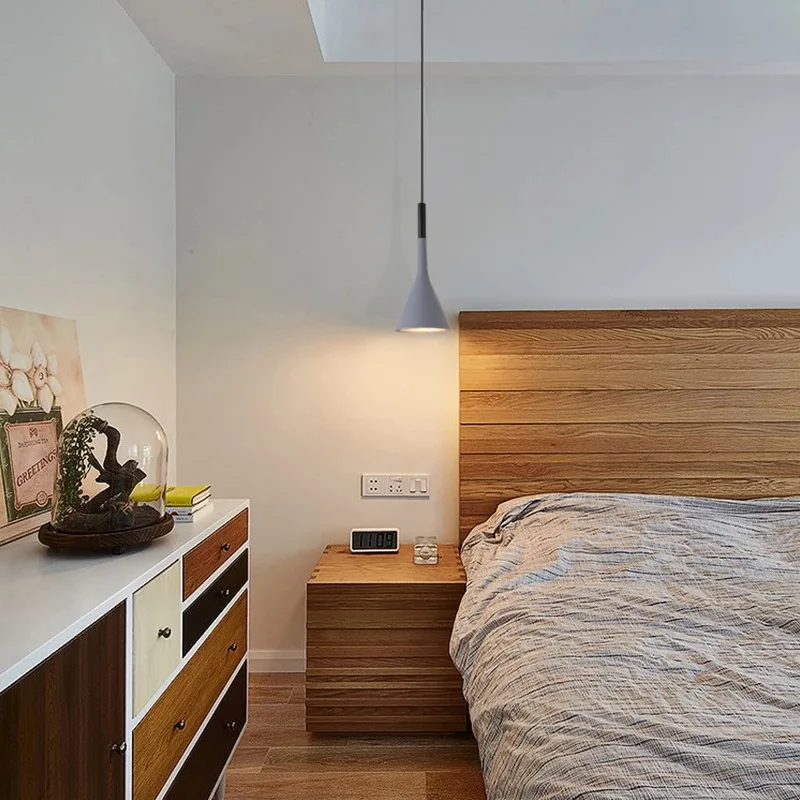Modern LED Pendant Light E27 White Hanging Lamp for Kitchen Dining Bedroom - Image 5