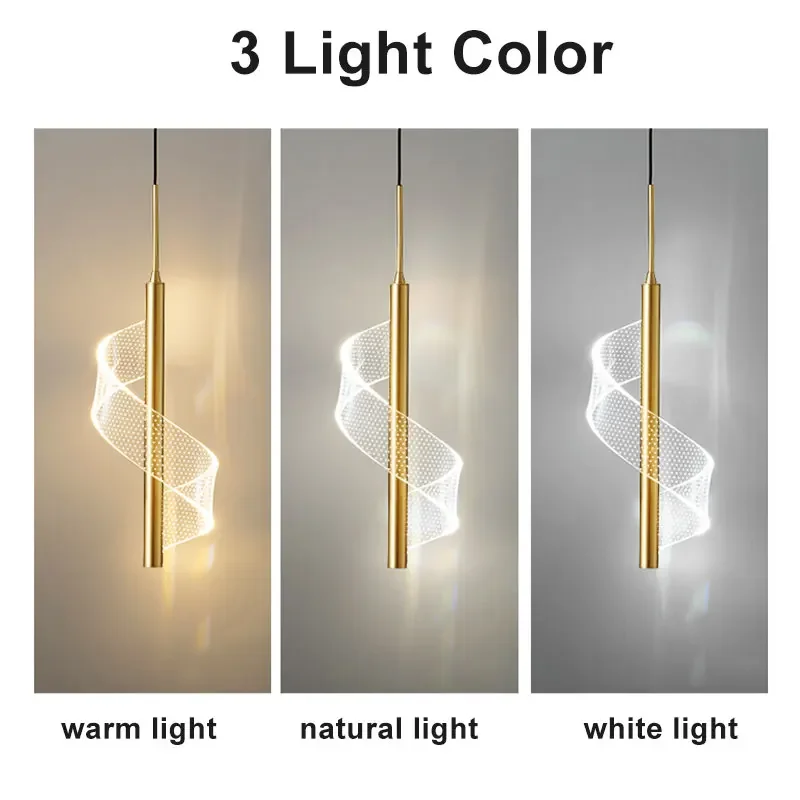 Modern LED Pendant Light Hanging Lamp for Living Room Bedroom Cafe Bar Aisle - Image 6