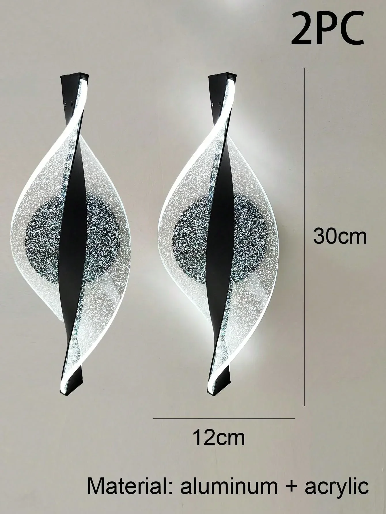 Modern LED Wall Lamp – Gold/Black Acrylic Light for Bedroom, Hallway & Living Room - Image 10