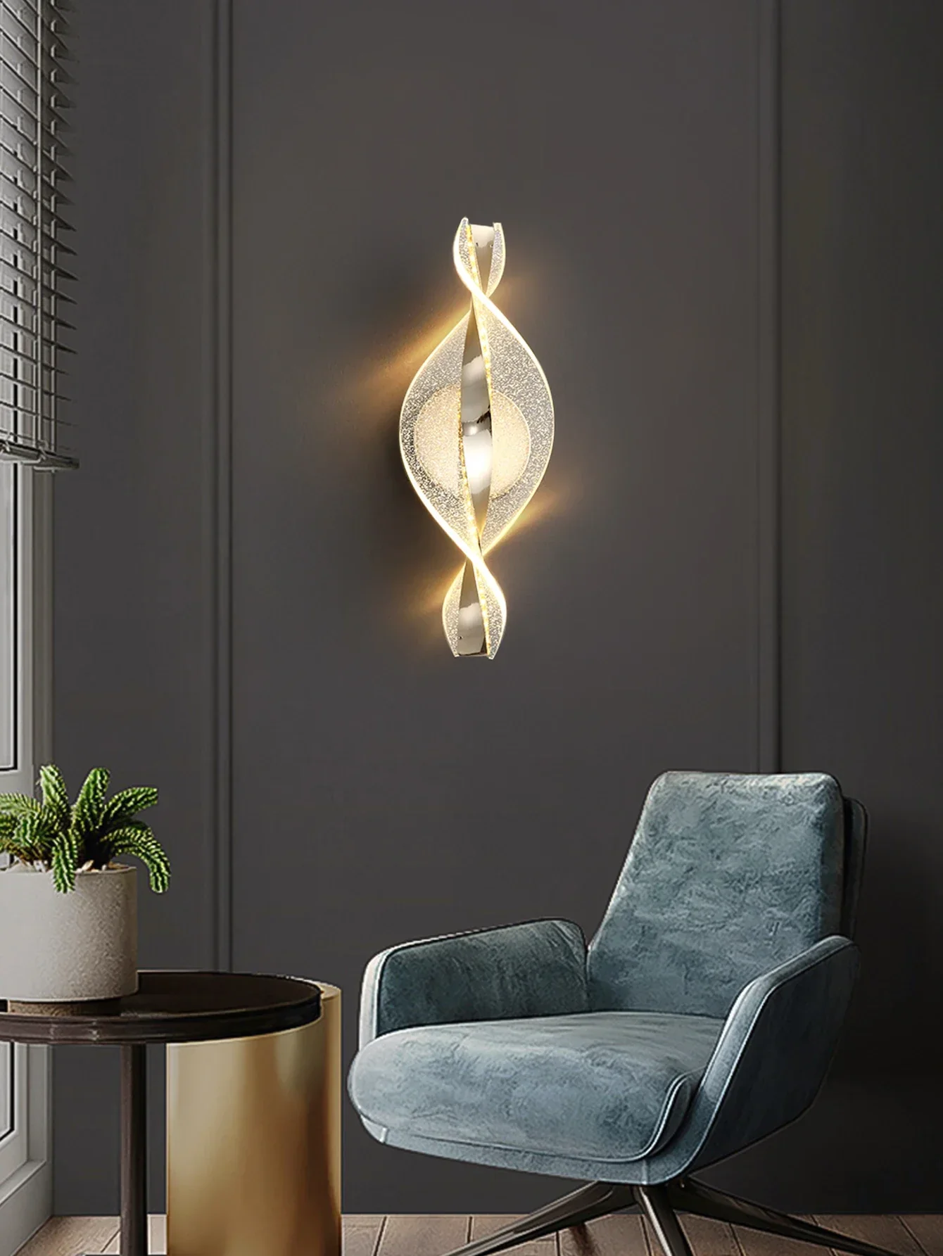 Modern LED Wall Lamp – Gold/Black Acrylic Light for Bedroom, Hallway & Living Room - Image 14