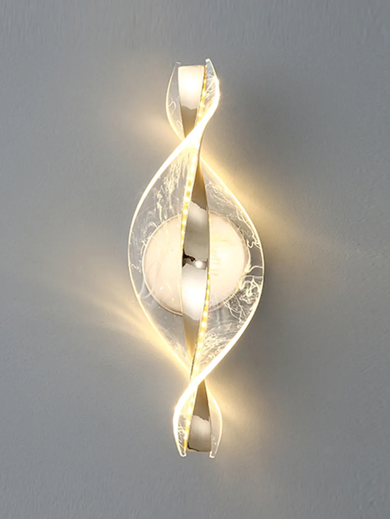 Modern LED Wall Lamp – Gold/Black Acrylic Light for Bedroom, Hallway & Living Room - Image 15
