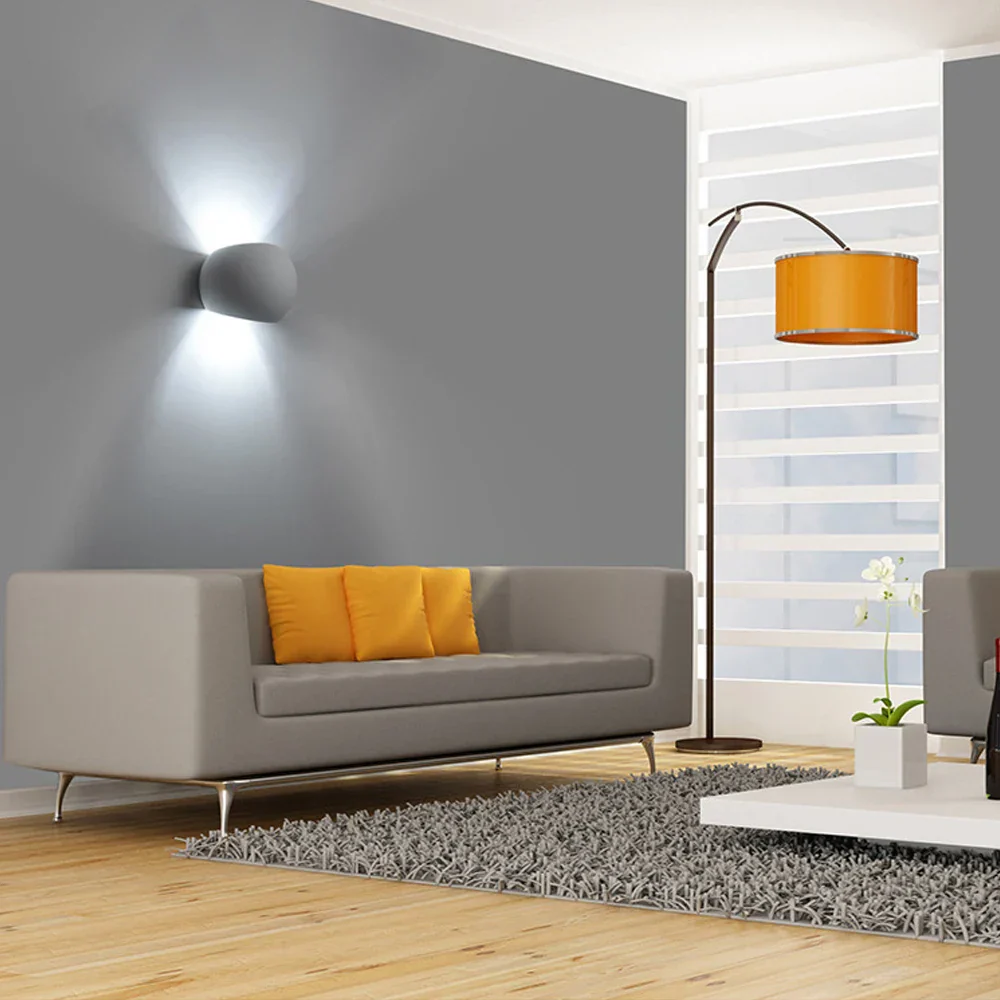 Modern LED Wall Sconce G9 Gypsum Indoor Bedroom Living Room Bedside Light - Image 4