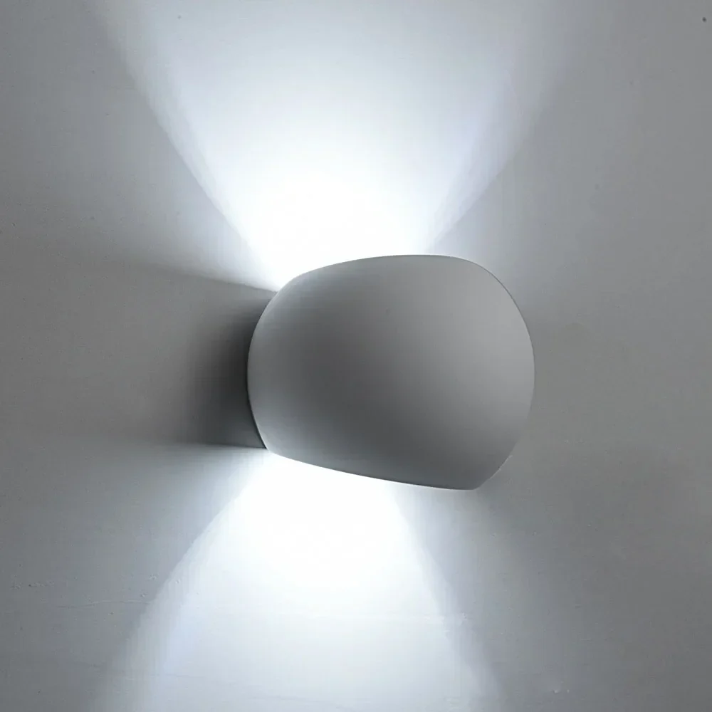 Modern LED Wall Sconce G9 Gypsum Indoor Bedroom Living Room Bedside Light - Image 6