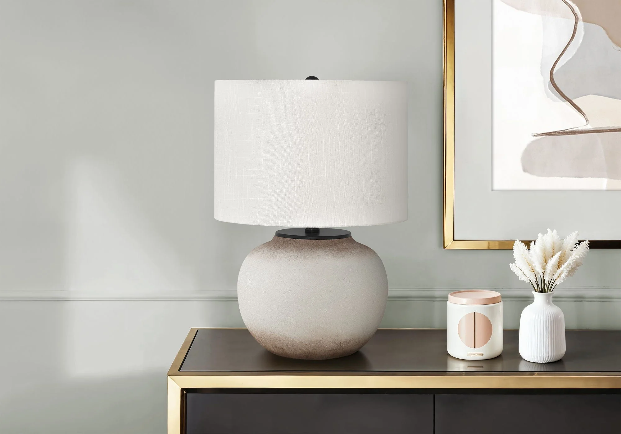 Modern Lighting, Table Lamp, Ceramic - Cream