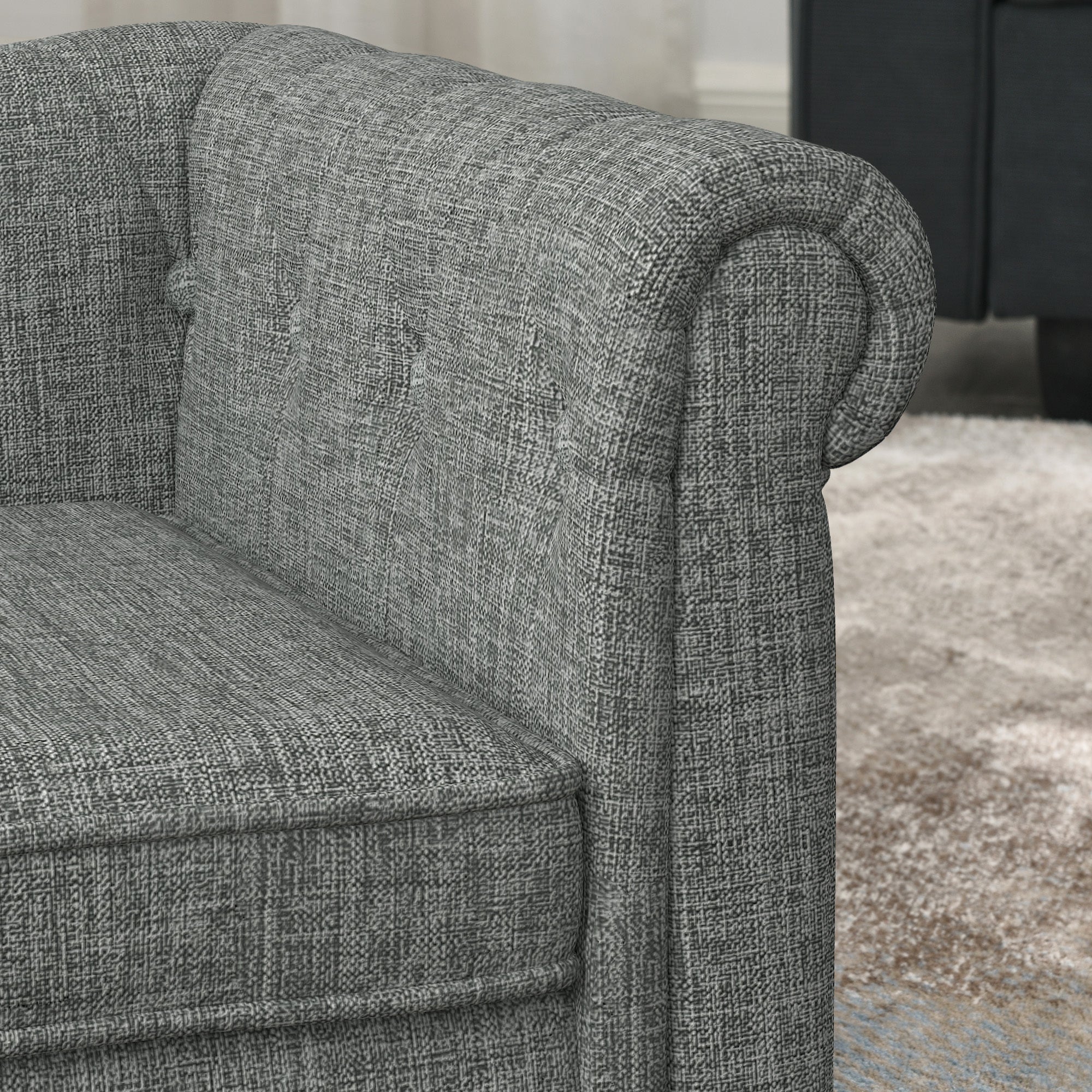 Modern Linen Fabric Light Grey Elevated Pet Bed - Image 6