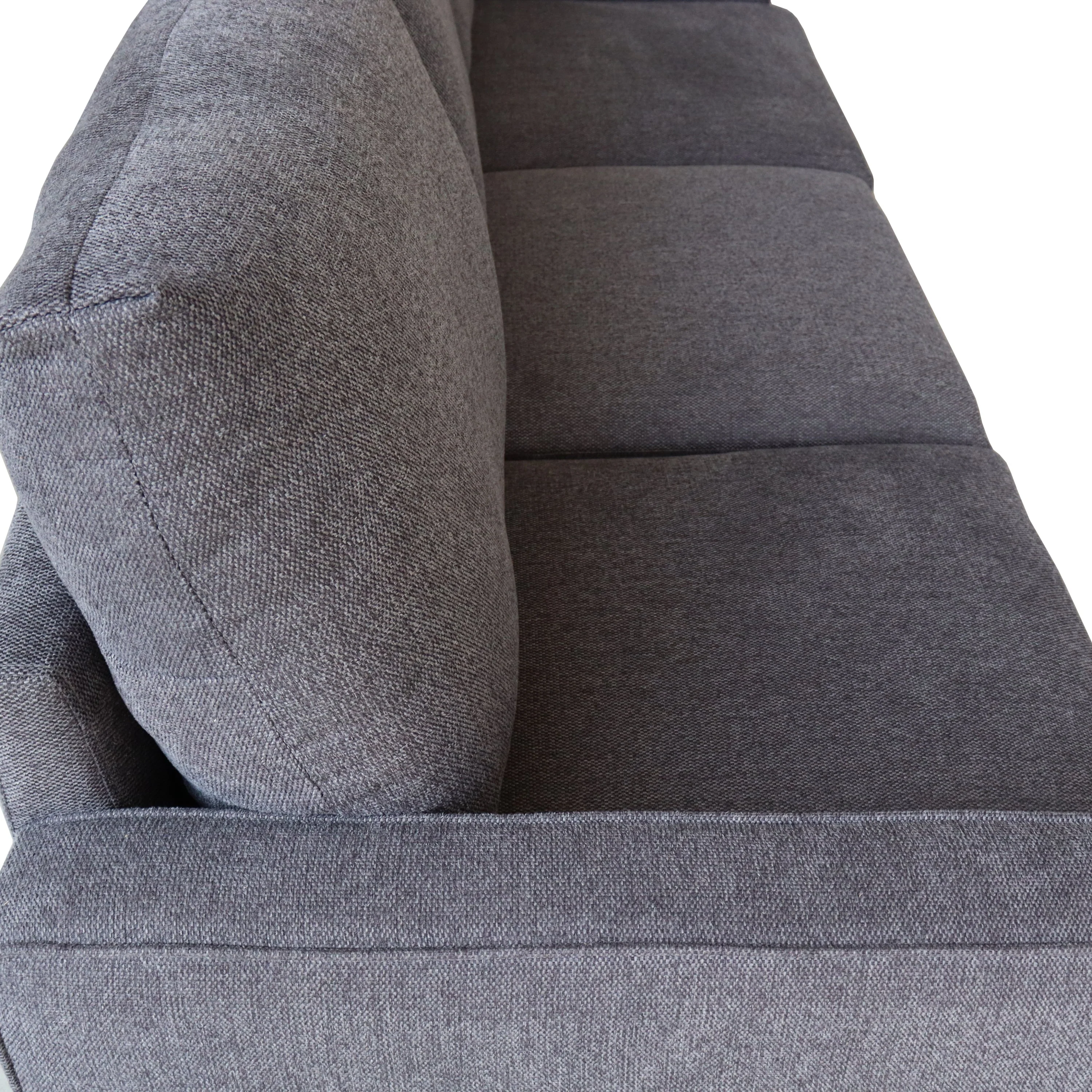 Modern Living Room Furniture Sofa in Dark Grey Fabric - Image 7