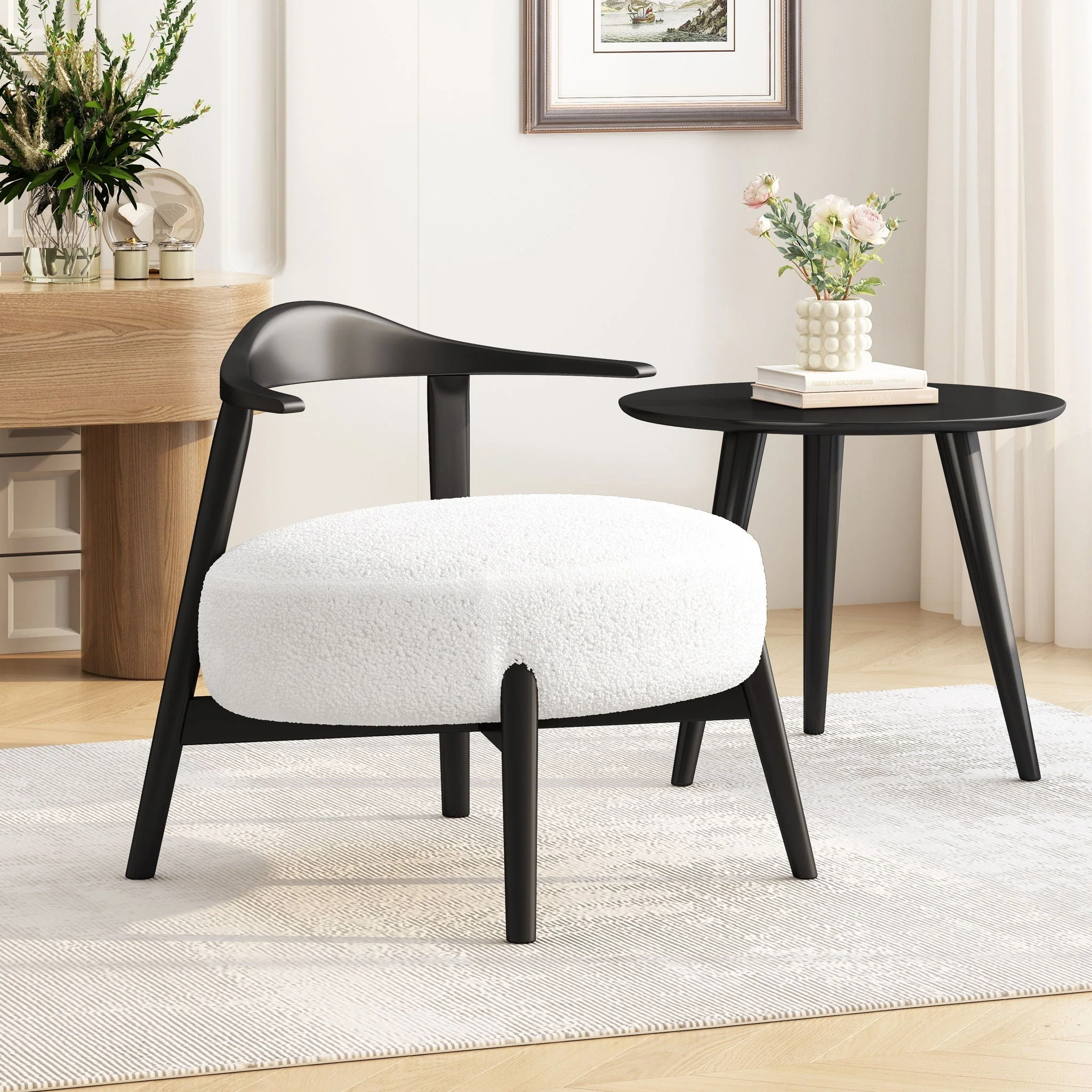 Modern Living Room Upholstered Accent Chair - Image 11